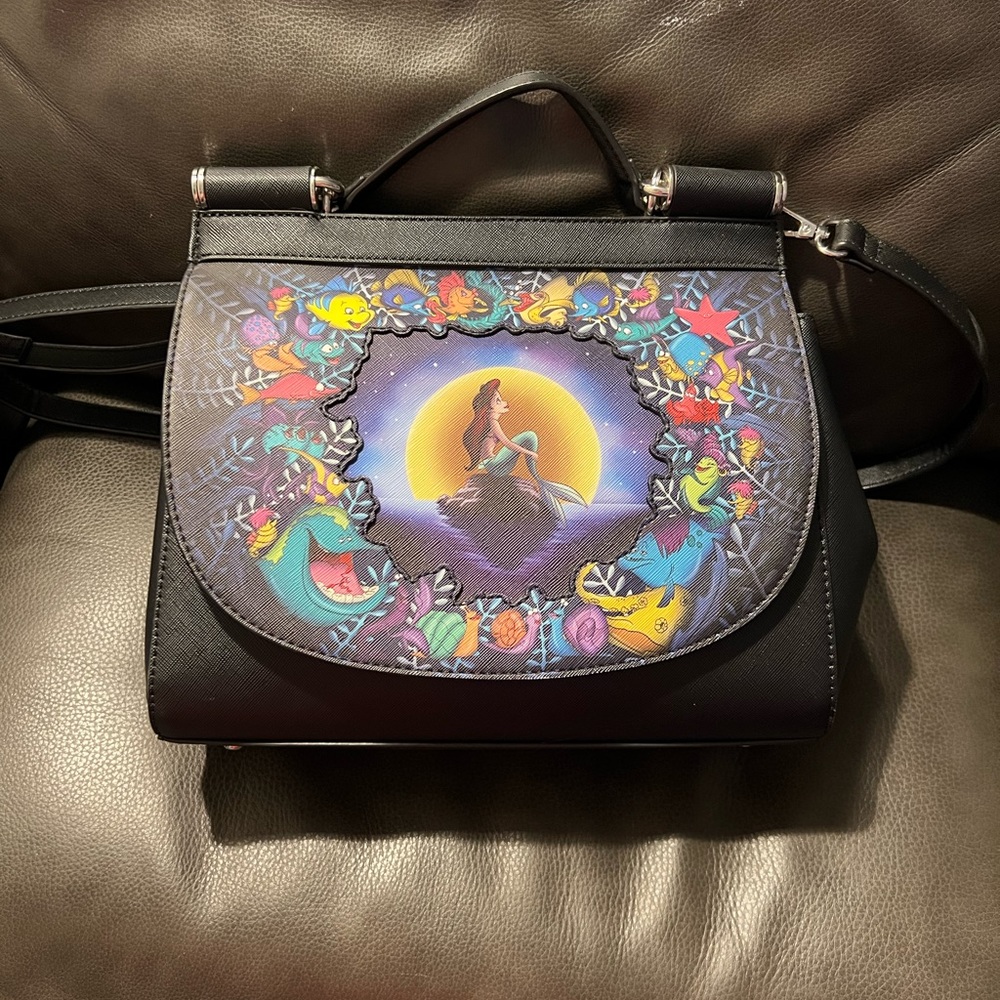 Loungefly Ariel Crossbody Little Mermaid Purse Bag Gem